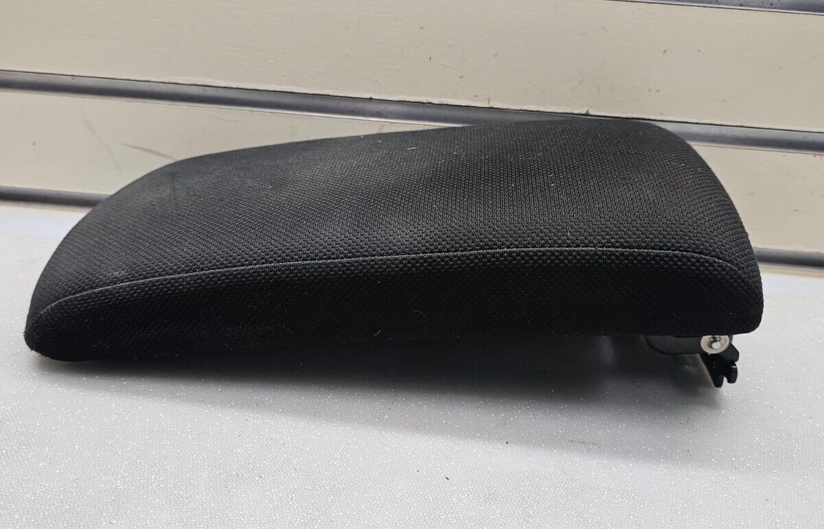 08-13 Nissan Rogue Front Center Console Storage Armrest Lid Cover Cloth Graphite