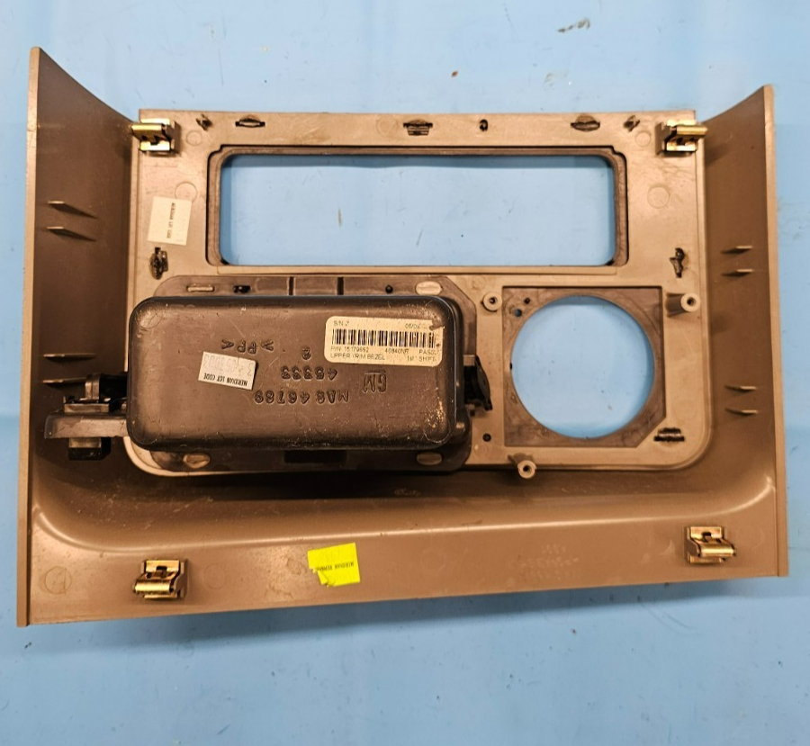 🔥03-06 Cadillac Escalade Center Console Upper Bezel Trim Clock Bezel  Wood OEM