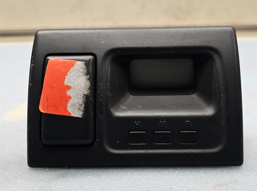 🔥98-02 Honda Accord Center Dash Clock Hazard Switch Board Digital Button Black