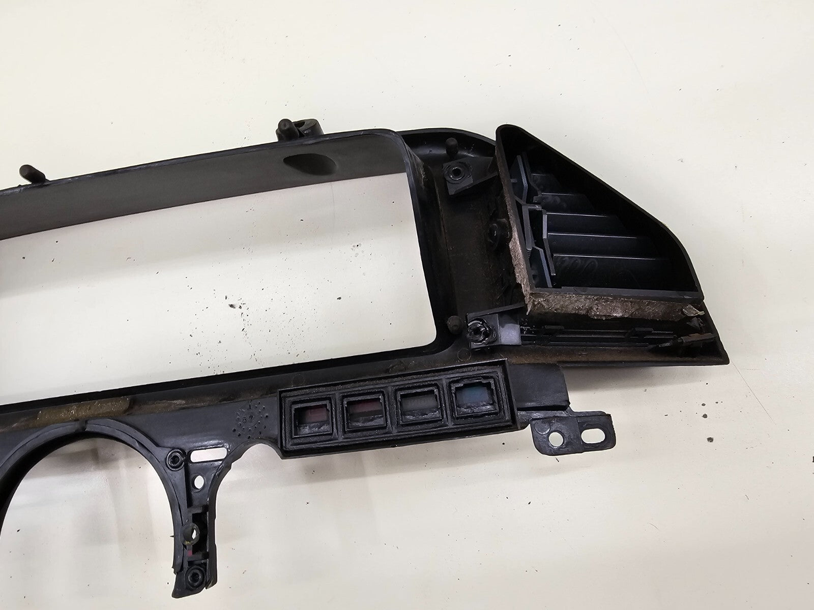 87-91 Ford F150 BRONCO Dash Instrument CLUSTER Bezel Speedo Gauge Trim BLACK C11