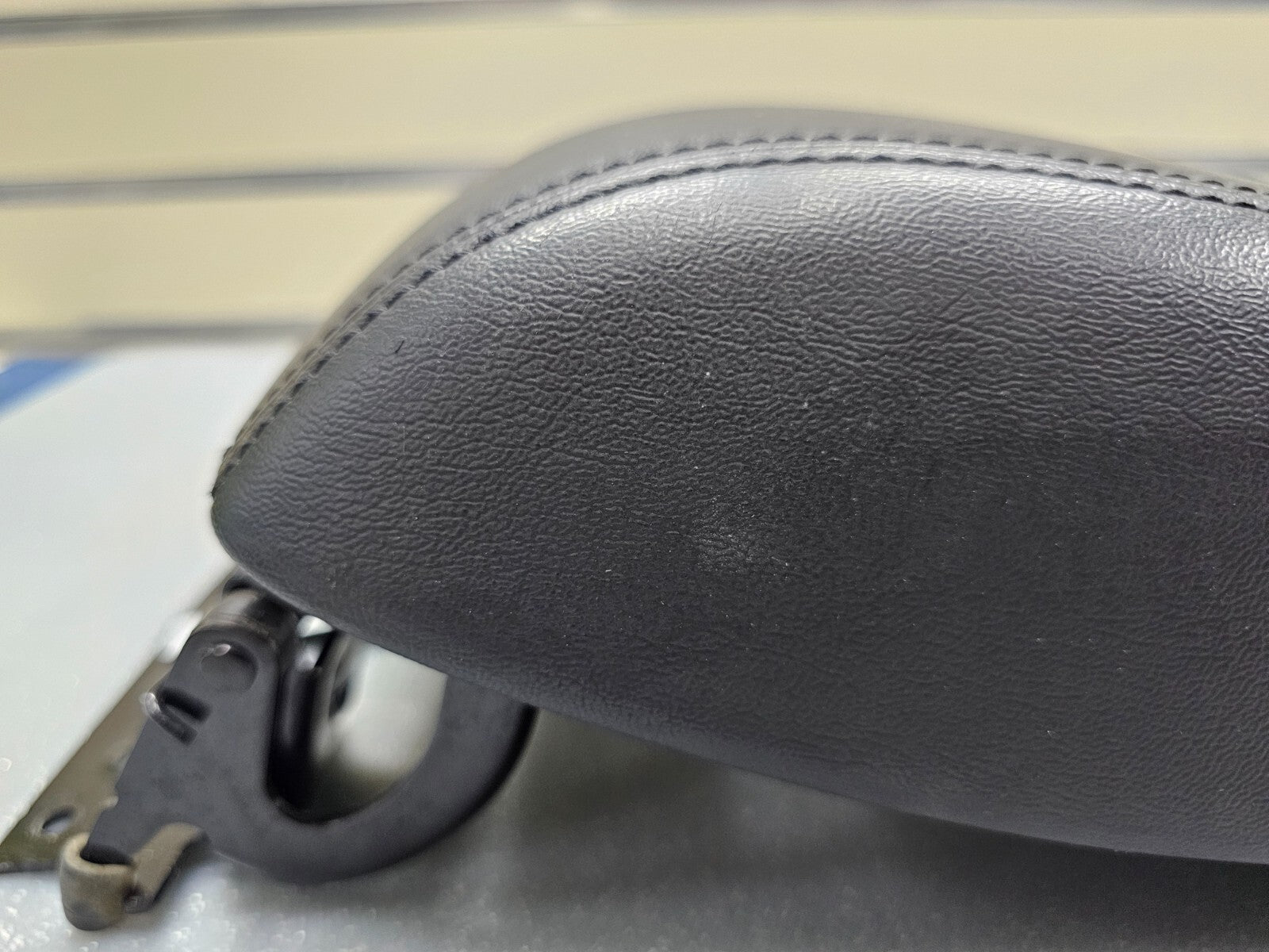 🔥13-16 DODGE DART CENTER CONSOLE ARM REST LID LEATHER BLACK TOP PAD COVER BLACK