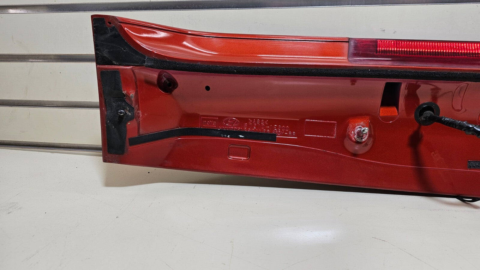 🔥05-11 Accent Rear Tail Lift GateTrunk Spoiler 3rd Brake Light Molding Orange