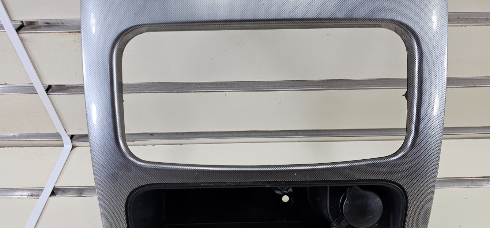 🔥02-07 Liberty Dash FM Radio Climate Display Stereo Bezel Panel Carbon Silver