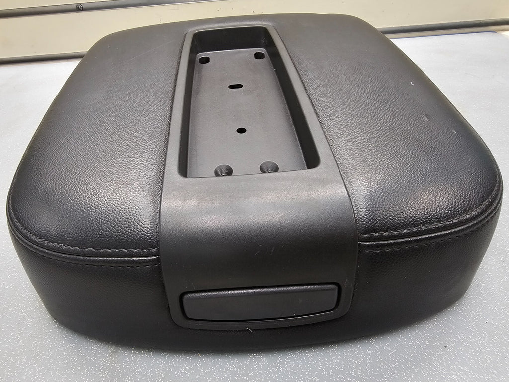 🔥07-13 Tahoe Suburban Yukon Leather Console Lid Armrest Cover Top Pad Black JS5