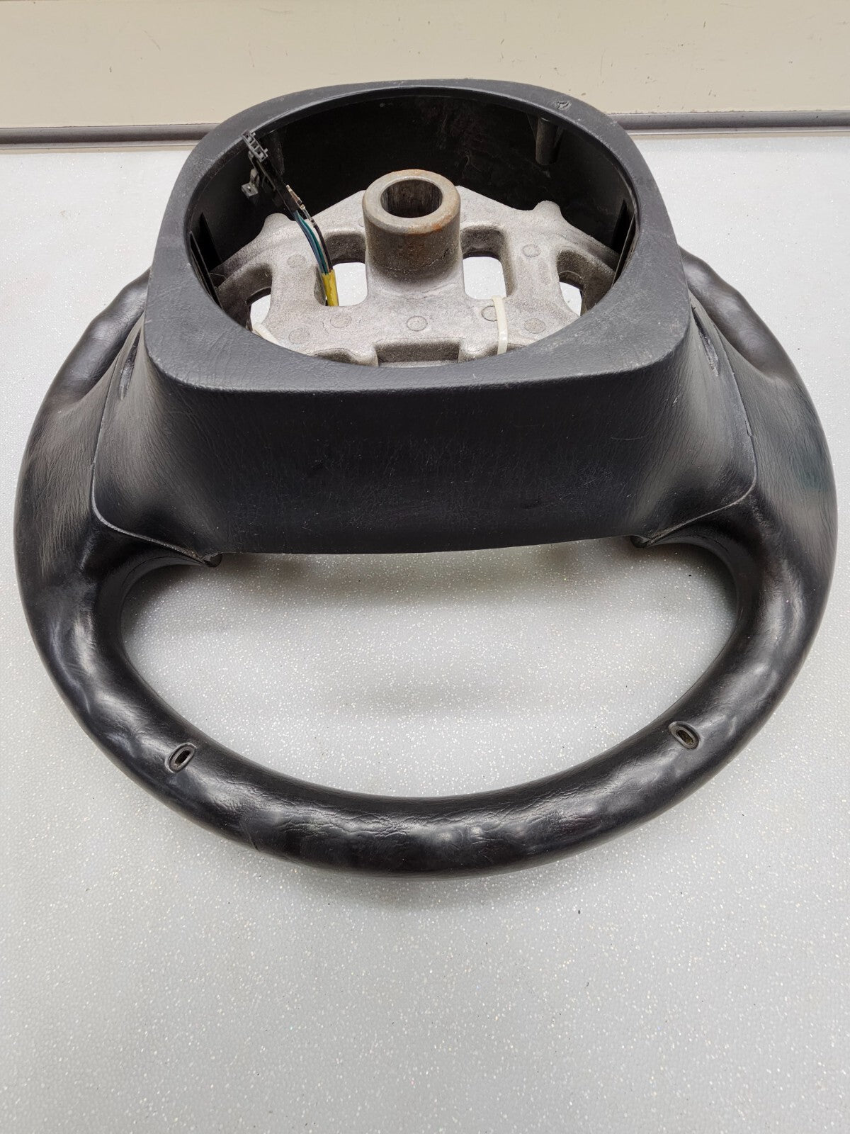 99-07 FORD F250 F350 SUPER DUTY PICKUP Steering Wheel Leather Column Black Shift