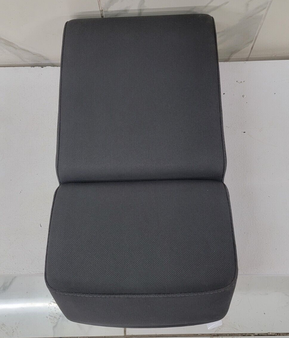04-08 Ford F-150 Jump Seat Center Console Armrest Cup Holder Cloth Dark Gray JS1