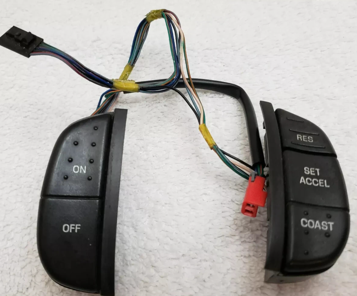 🔥99-07 FORD F250 F350 SUPERDUTY STEERING WHEEL CRUISE CONTROL BUTTONS SWITCH