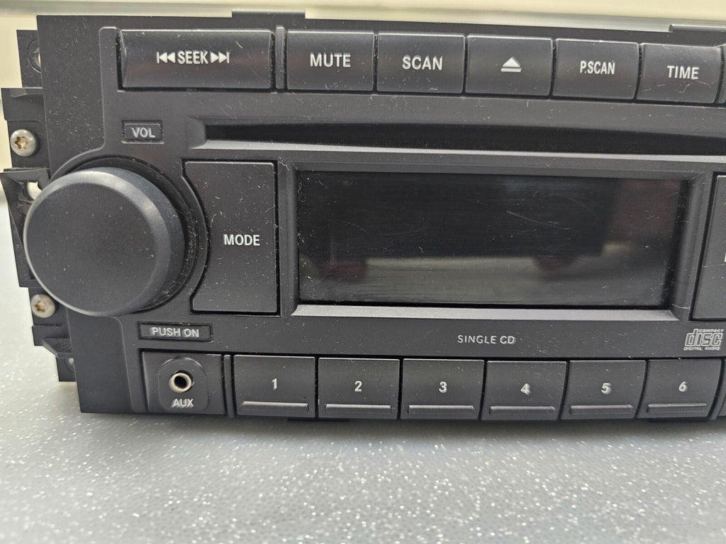 🔥04-10 Jeep Dodge Chrysler Front Dash Radio AM FM CD Player Aux Input Receiver