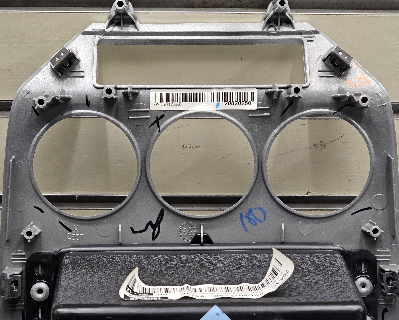 🔥07-09 Dodge CALIBER Dash Radio Center BEZEL Climate Dash Trim Vents SILVER B15