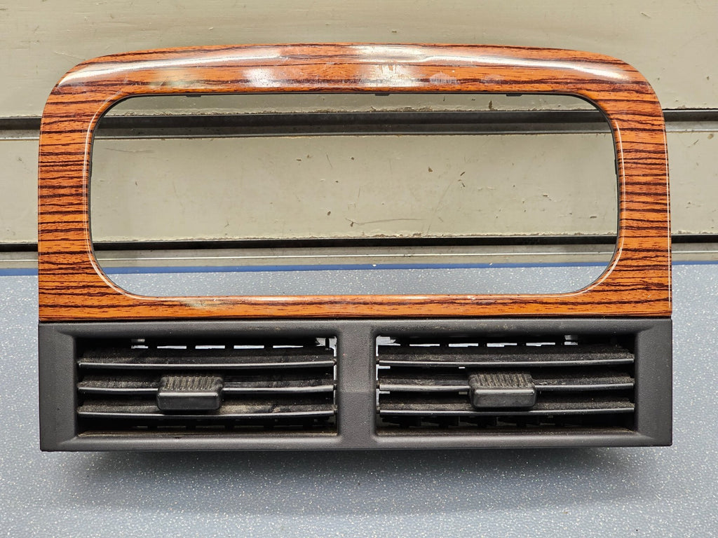 🔥99-04 Jeep Grand Cherokee Center Dash RADIO Bezel A/C Air Vent Trim Panel Wood