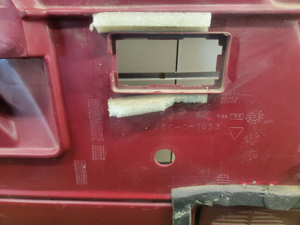 🔥87-96 Dodge Dakota PASSENGE Side Interior Trim Door Panel Manual Crank OEM Red