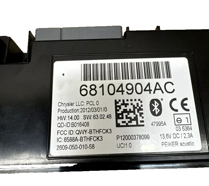 🔥11-18 Grand Caravan Town Country Ram wrangler Communication Control Module OEM