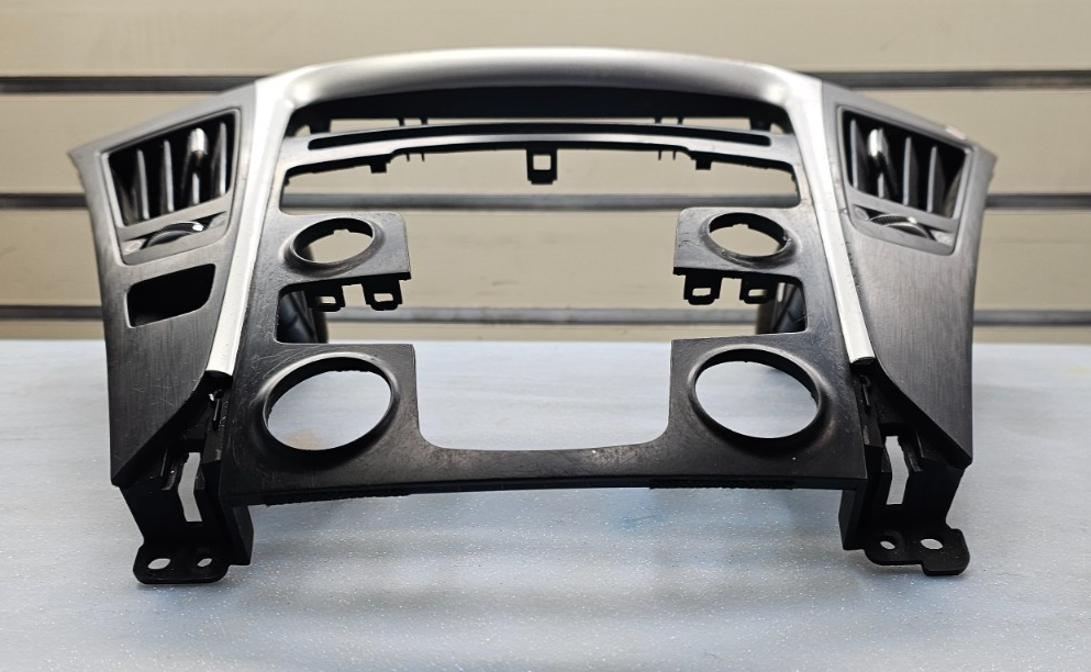 11-14 Sonata Center Dash Radio Surround Bezel Trim Panel Climate Silver/Black