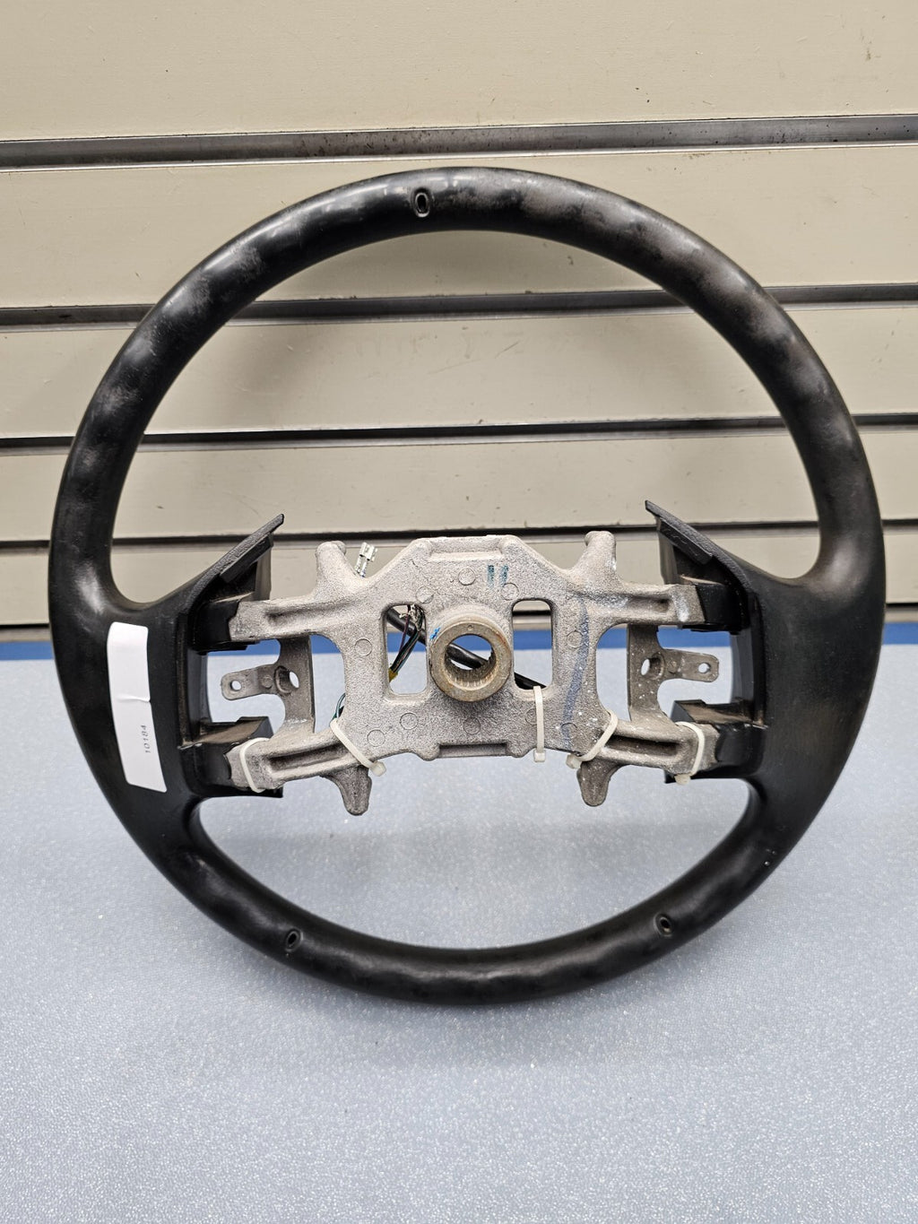 🔥1997-2003 Ford F-150 F-250 EXPEDITION Leather Steering Wheel Cruise Black OEM