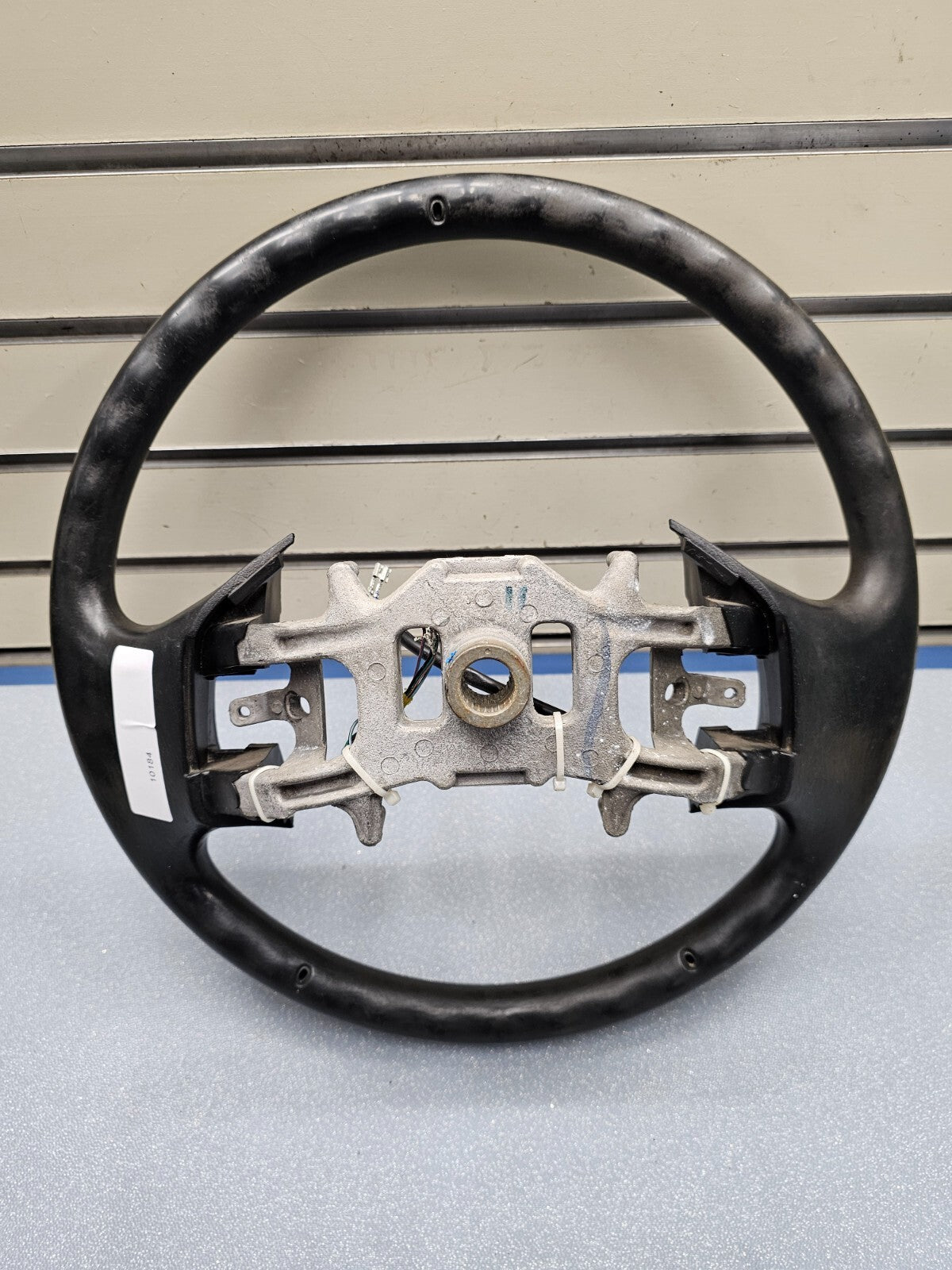 🔥1997-2003 Ford F-150 F-250 EXPEDITION Leather Steering Wheel Cruise Black OEM