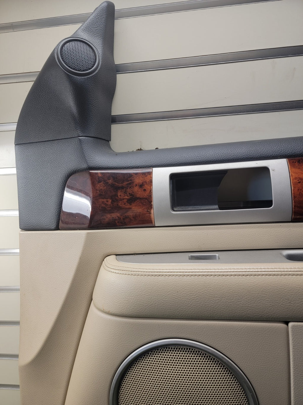 🔥03-06 Lincoln Navigator Door Trim Panel Set Passenger Right Tan Woodgrain OEM