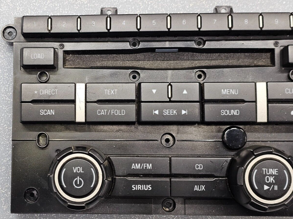 09-12 Ford F150 Center Dash AM/FM CD AUX Radio Stereo Faceplate Trim Panel Black
