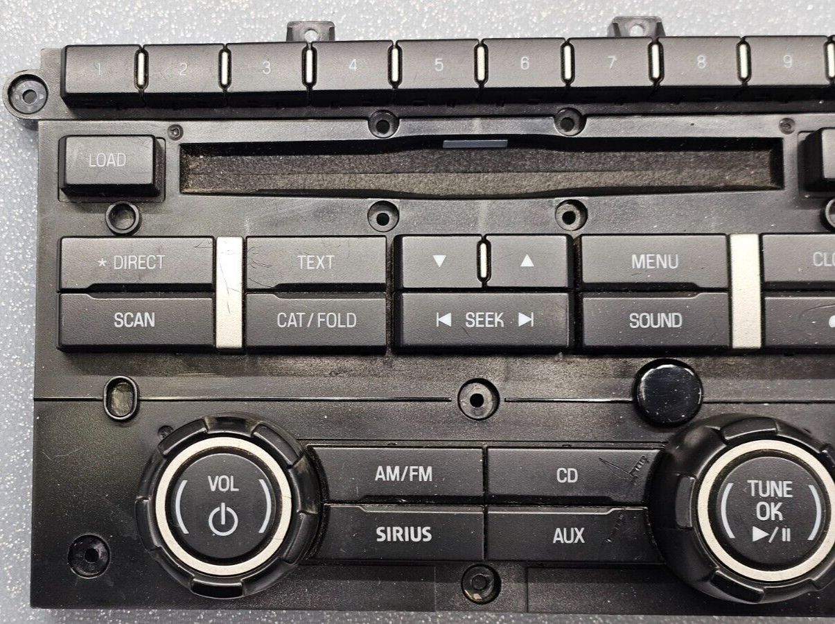 09-12 Ford F150 Center Dash AM/FM CD AUX Radio Stereo Faceplate Trim Panel Black