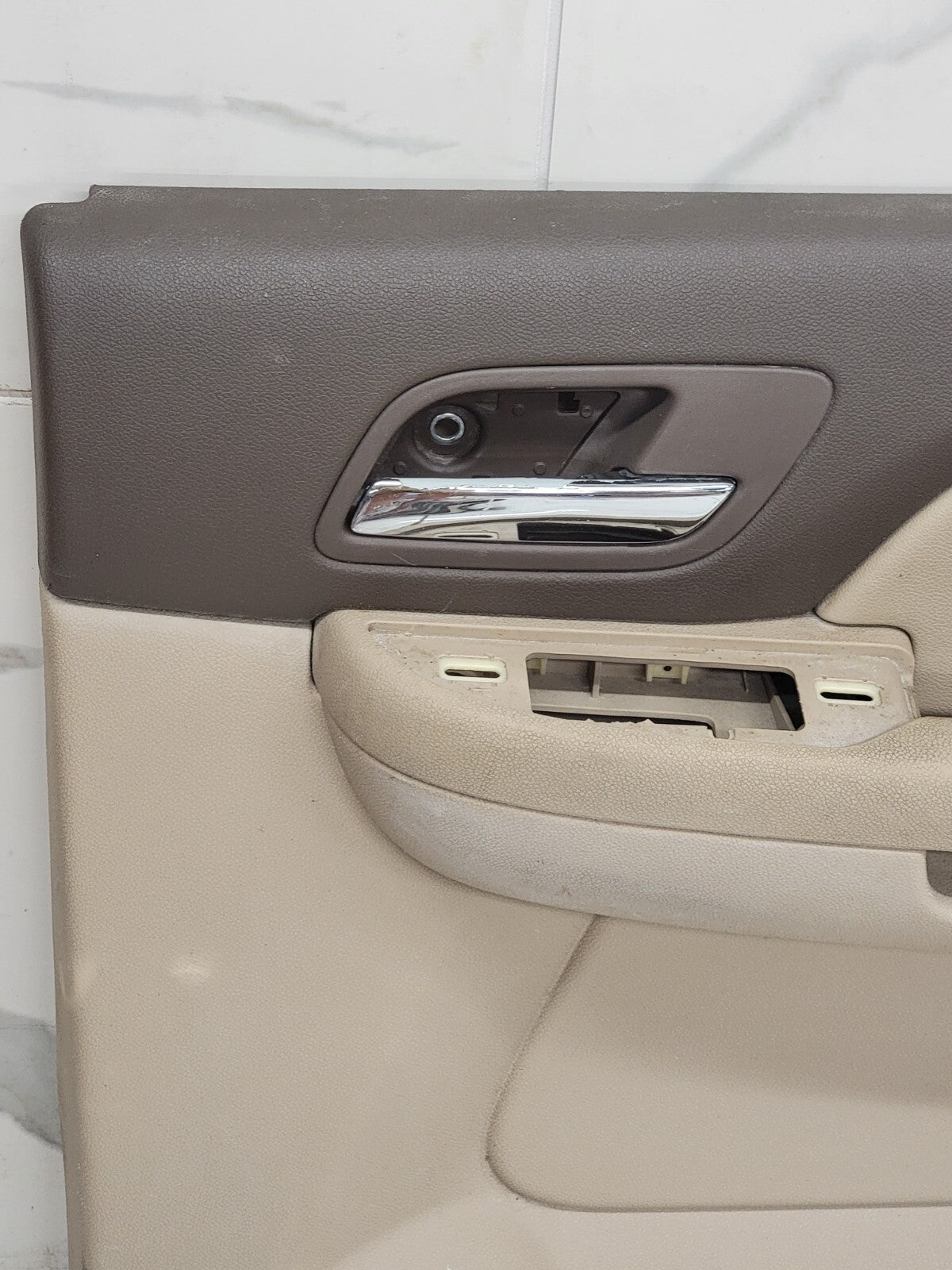 🔥07-13 CHEVY SILVERADO 1500 BACK right INTERIOR DOOR TRIM PANEL Tan/Brown