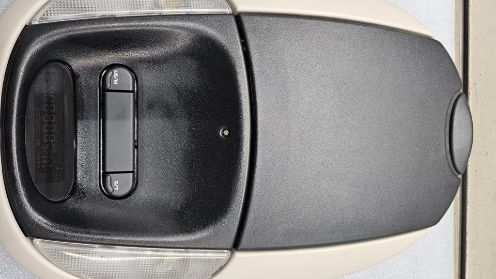 🔥01-07 Town Country Voyager Overhead Console Dome Light Lamp Storage Black/Tan