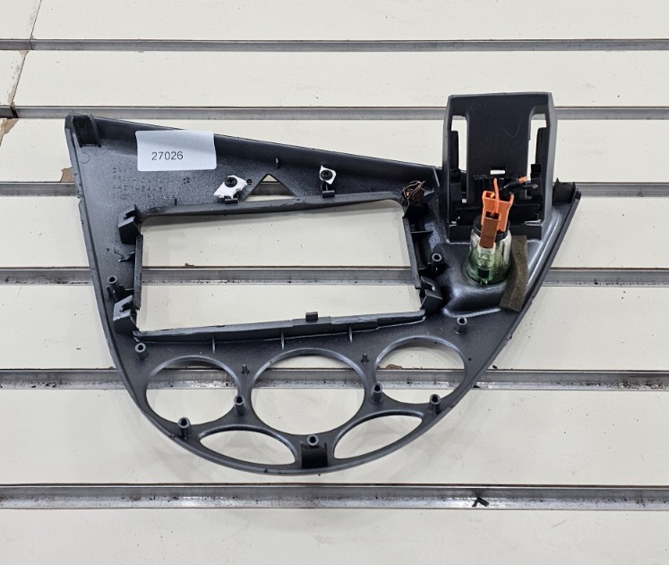 🔥00-04 Ford Focus Temperature Climate Control With Radio Dash Bezel Trim Silver