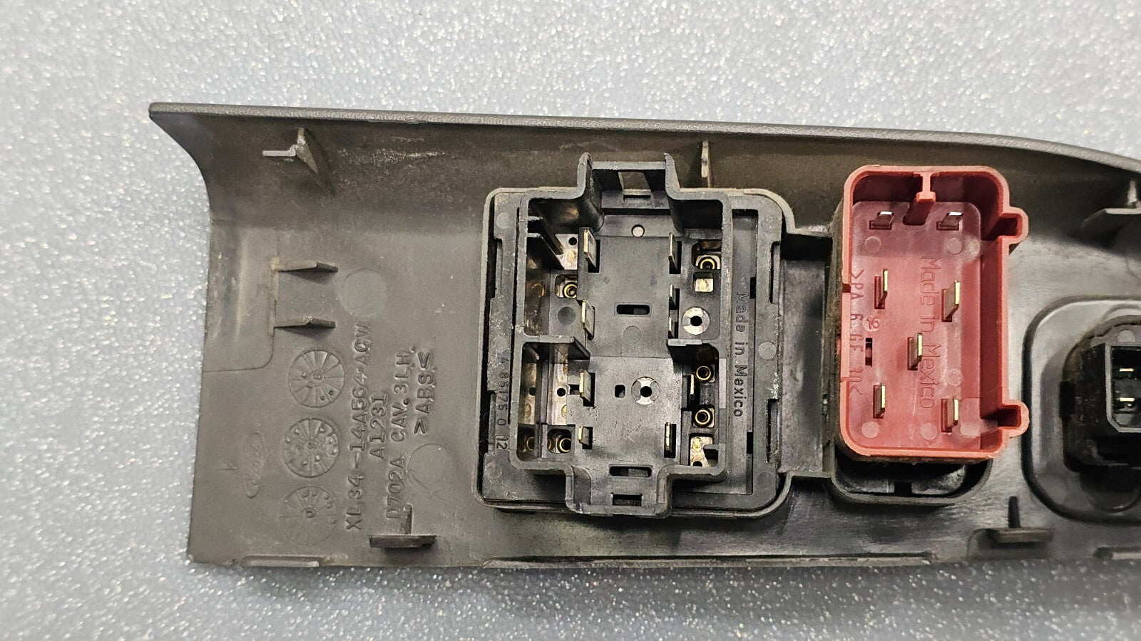 🔥99-02 FORD F150 FRONT LEFT DRIVER MASTER POWER WINDOW SWITCH ASSEMBLY DK GRAY