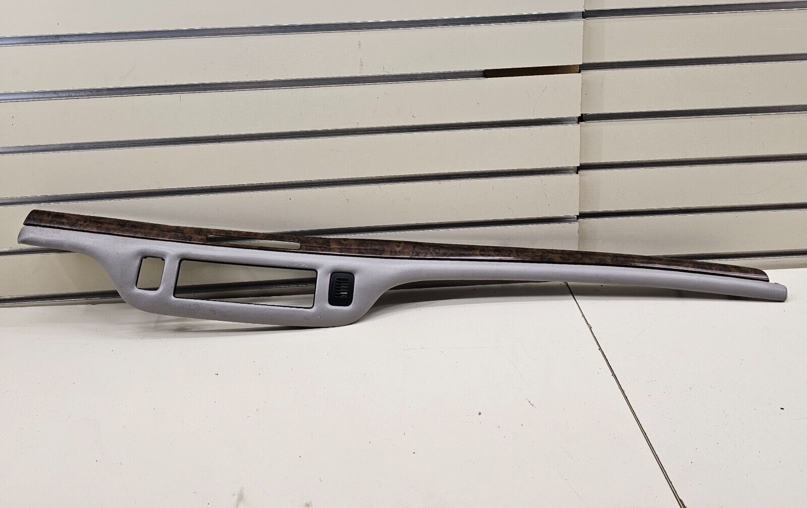 95-97 Lincoln Town Car DASH AC Heater Climate Control Bezel Trim Panel WOOD/GRAY