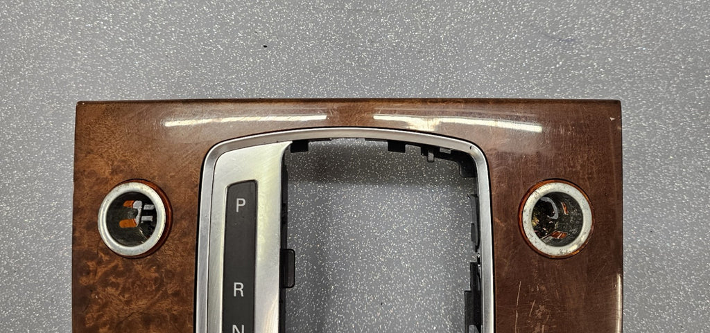 🔥07-15 Audi Q7 A6 Center Console Gear Shifter Shift Selector Control Bezel Wood
