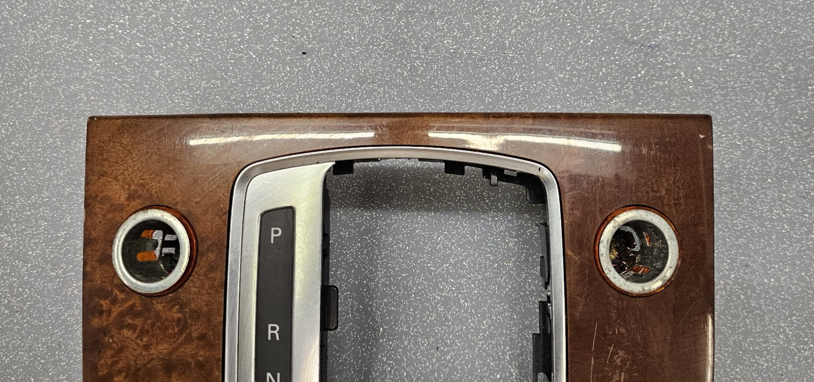 🔥07-15 Audi Q7 A6 Center Console Gear Shifter Shift Selector Control Bezel Wood