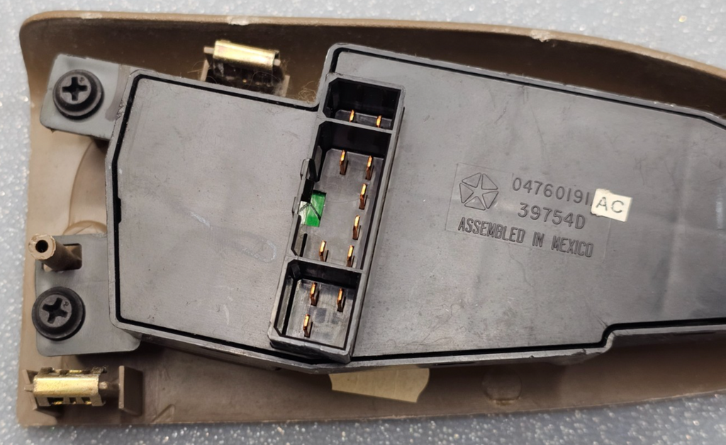🔥98-04 Chrysler 300M Left Driver Master Door Power Window Switch Lock Tan OEM