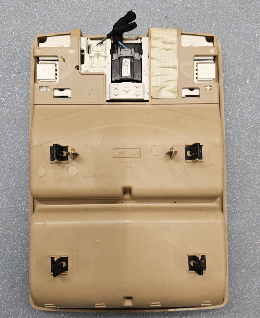 🔥07-19 EDGE TAURUS F150 FRONT OVERHEAD CONSOLE DOME LIGHT STORAGE ASSEMBLY TAN