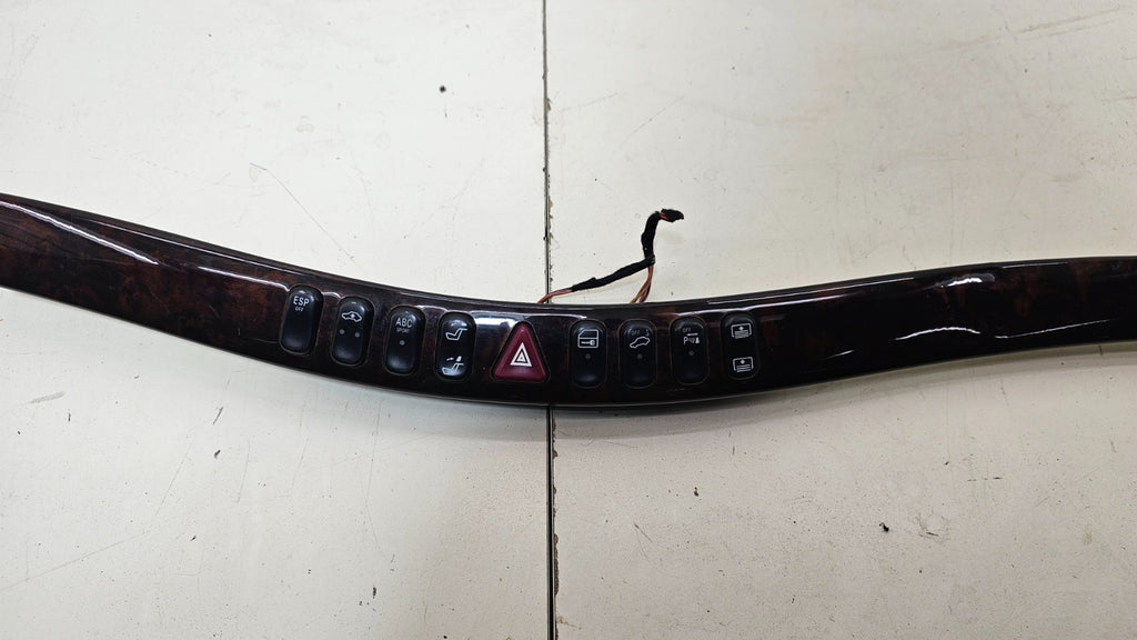 🔥00-06 Mercedes W220 S430 S500 Center Dash Trim Bezel Panel Cover Assembly Wood