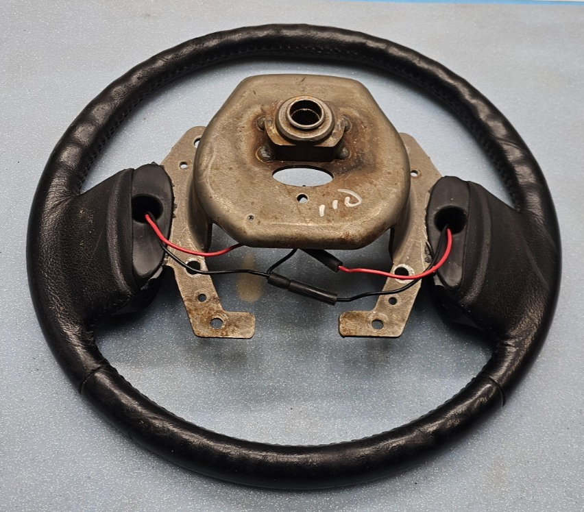🔥94-97 Dodge Ram 1500 2500 3500 Steering Column Wheel Assembly Black Leather