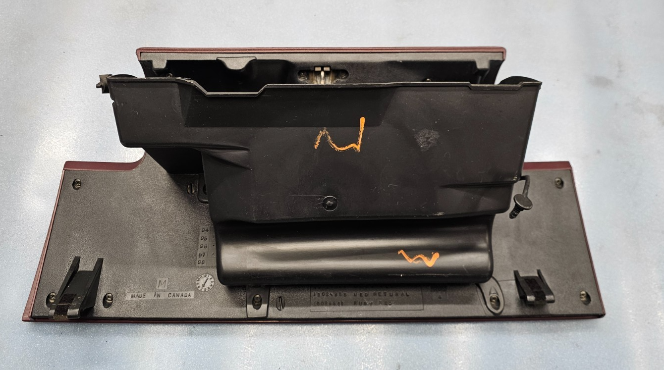 🔥95-99 CHEVY GMC TRUCK SILVERADO C/K Glove Box Storage Door RED G2