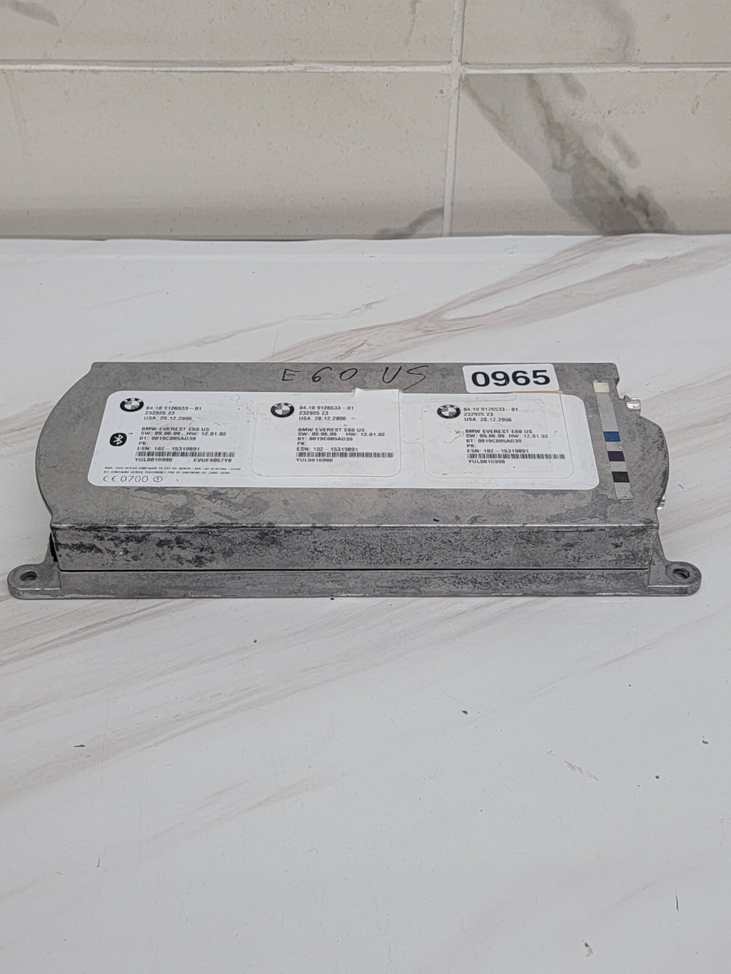 🔥06-08 BMW CDMA TELEMATICS BLUETOOTH CONTROL MODULE Everest 84.10 9120742-01