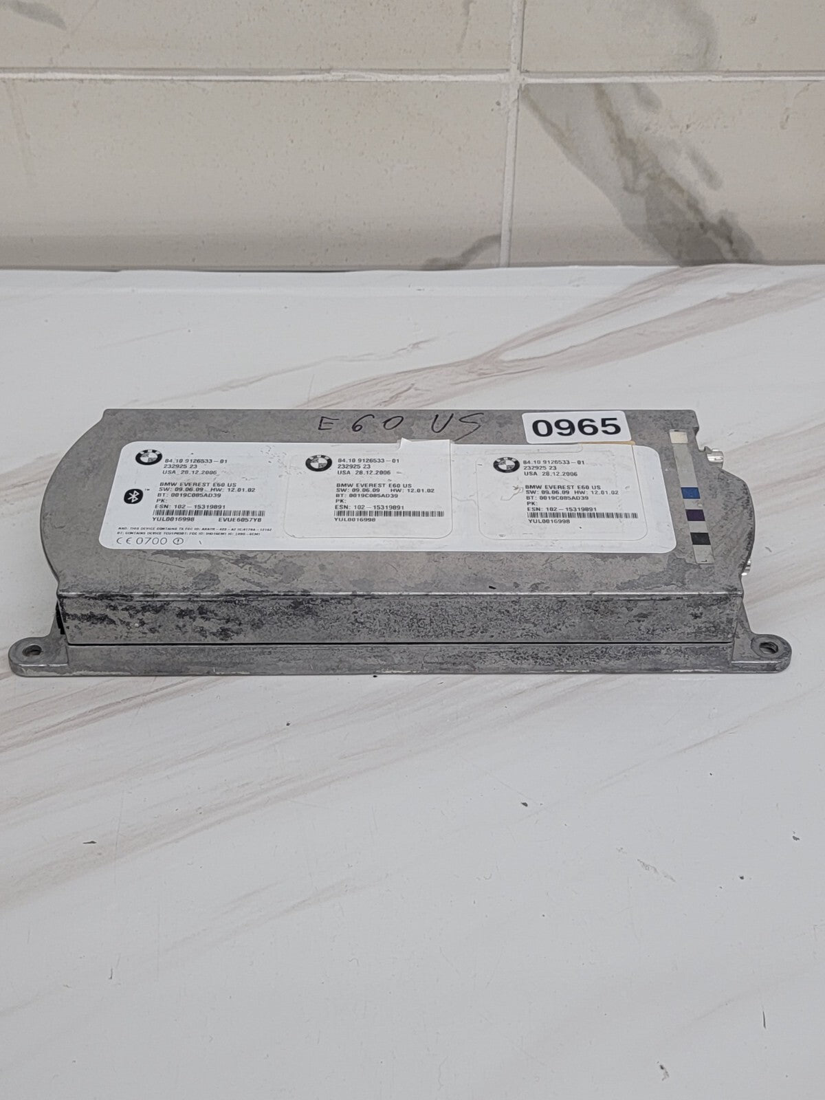 🔥06-08 BMW CDMA TELEMATICS BLUETOOTH CONTROL MODULE Everest 84.10 9120742-01