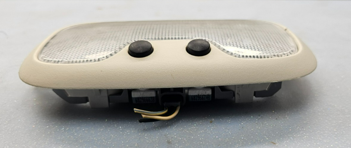 🔥07-12 Dodge Caliber Roof Overhead Console Lights Lamp w/o Sunroof Trim TAN OEM