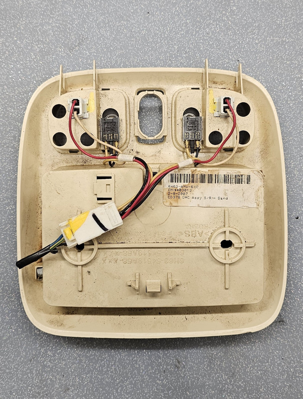 🔥10-12 Fusion Milan MKZ Overhead Console Dome Map Light Lamp Unit Storage TAN