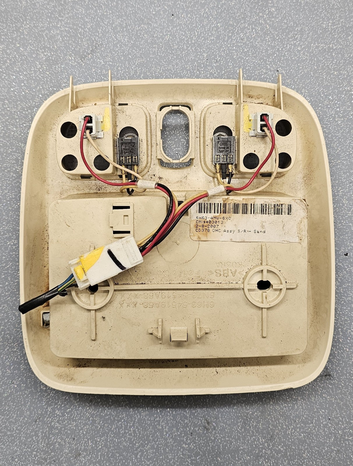 🔥10-12 Fusion Milan MKZ Overhead Console Dome Map Light Lamp Unit Storage TAN