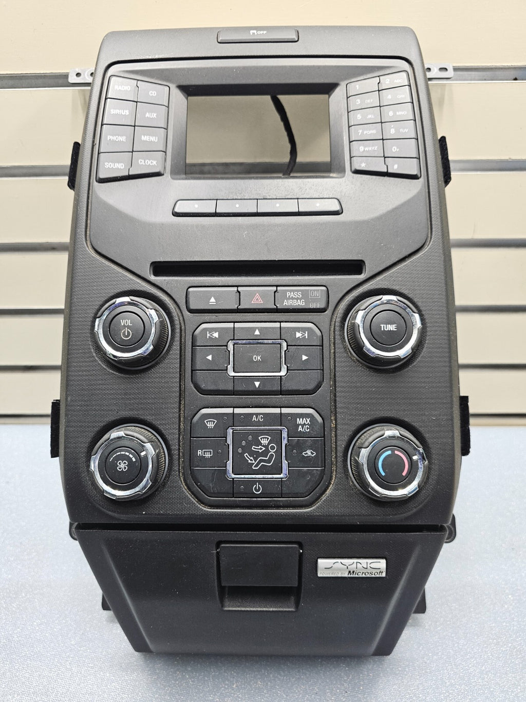 🔥13-14 Ford F150 4.2" Display Radio Heater Control Bezel Cover Lower Glove Box