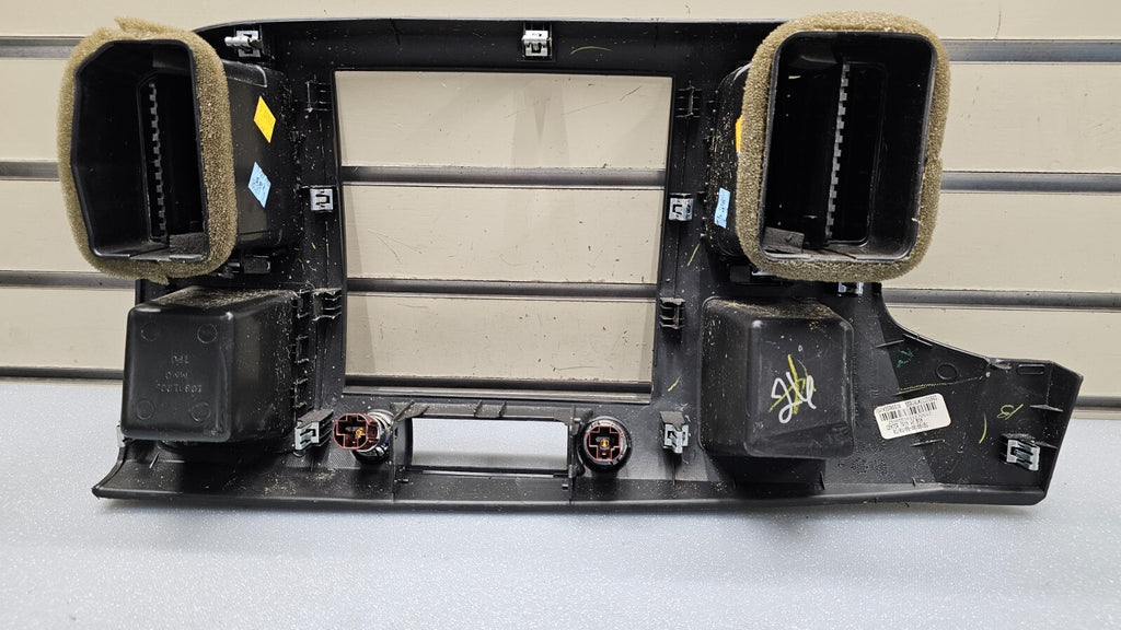 🔥07-14 Silverado SIERRA Center Dash Radio Bezel AC Climate Trim 2 Vent BLACK B6