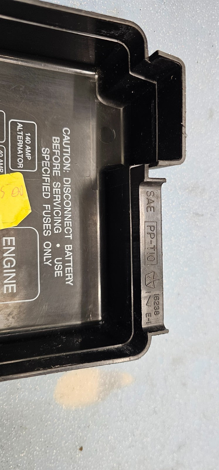 🔥98-01 Dodge Ram 1500 Relay Fuse Box Cover Lid Top Engine Bay Black OEM