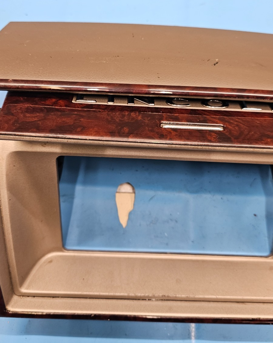 🔥03-05 Lincoln Aviator Radio Navigation Door Dash Trim Bezel Panel Wood B79