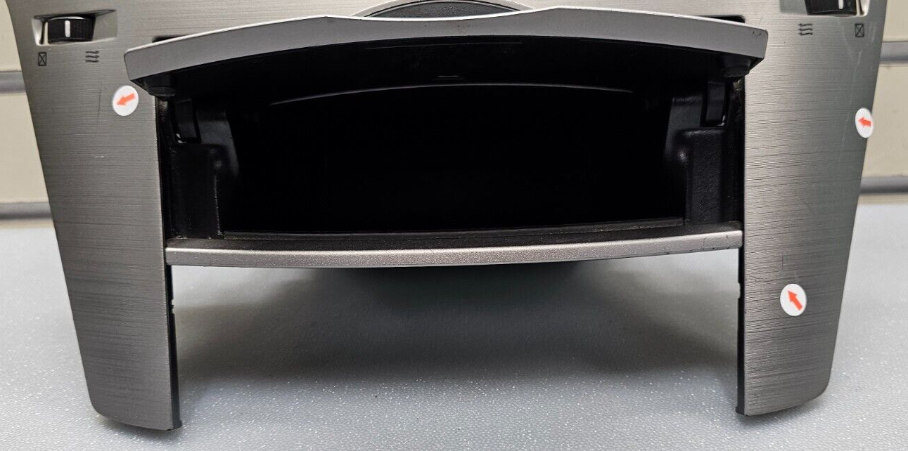 🔥10-14 Legacy Outback Dash Radio Stereo Display Climate Trim Bezel Panel Silver