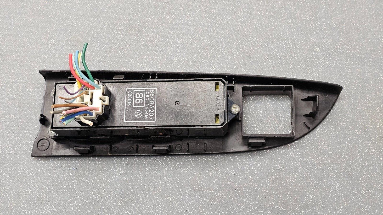 11-16 MITSUBISHI ASX RVR FRONT LEFT DRIVER MASTER POWER DOOR WINDOW SWITCH BLACK