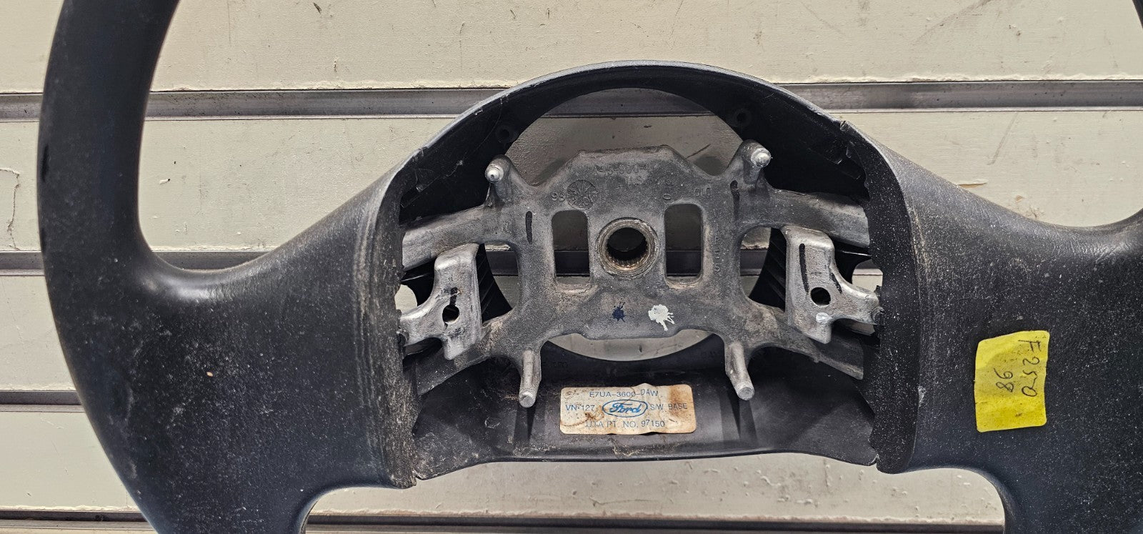 🔥1997-2003 Ford F-150 Leather Steering Wheel Cruise Dash Assembly Black