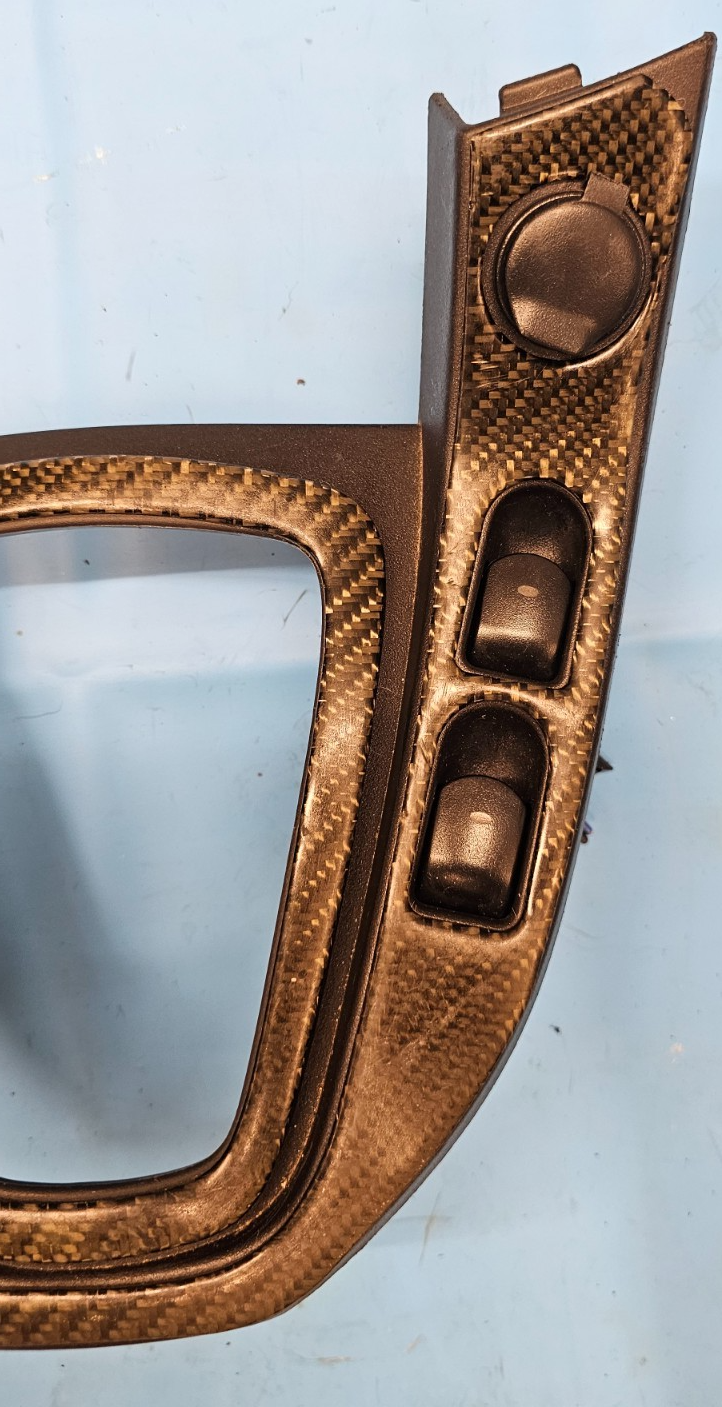 🔥06-07 Saturn Vue Console Master Power Window Switch Shifter Bezel Carbon Black