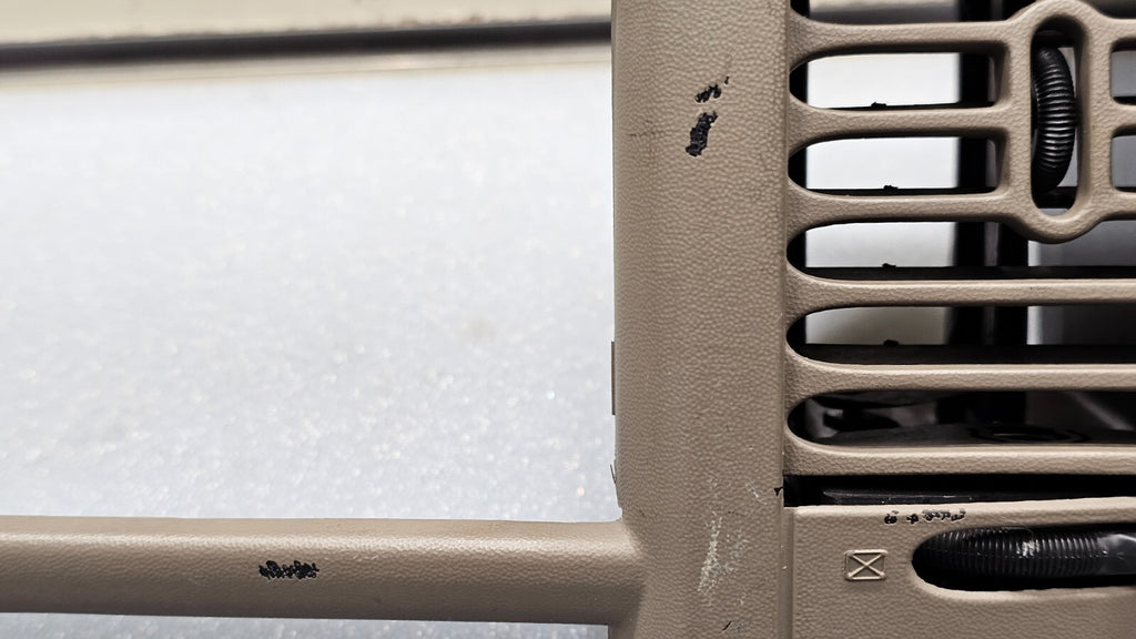 🔥97-03 Ford F150 Center Dash AM FM Radio Climate Trim Stereo BEZEL Panel Tan