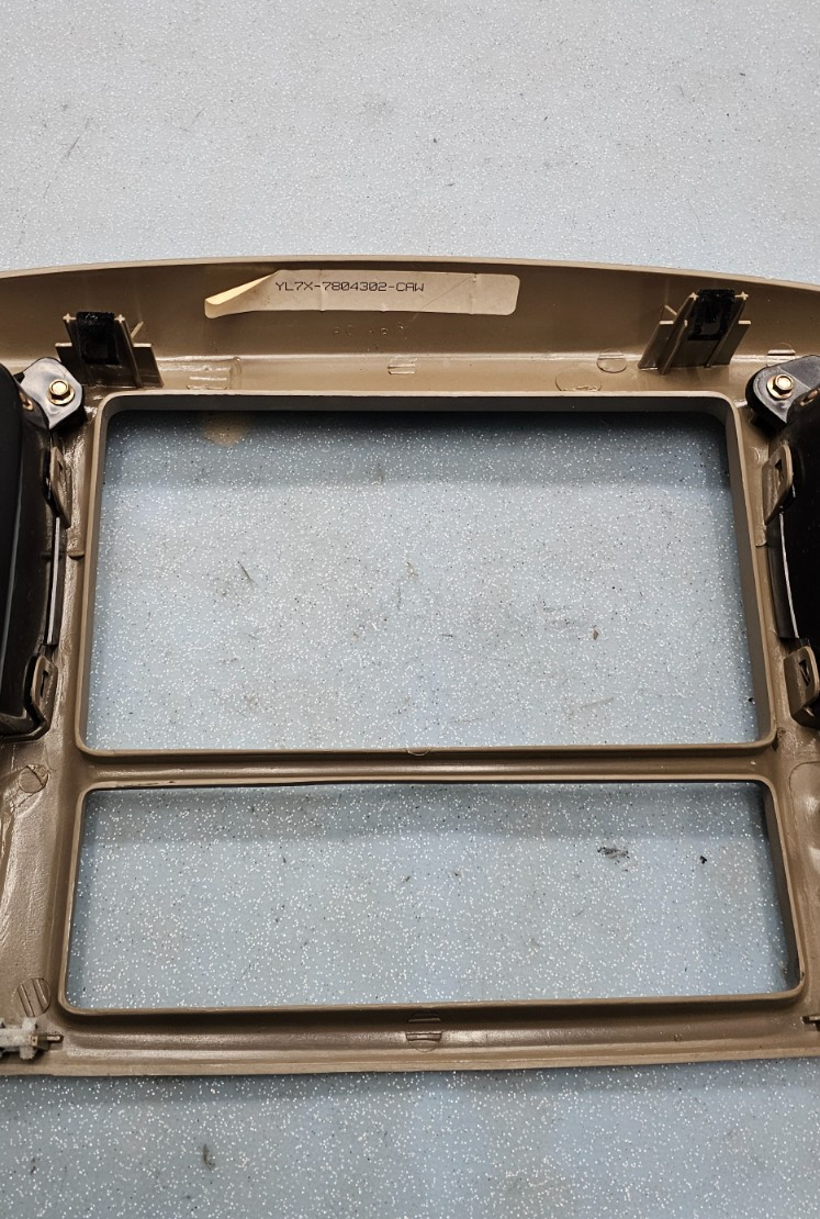 🔥97-03 Ford F150 F-150 Dash Radio Stereo Climate BEZEL Trim Panel Line TAN B1