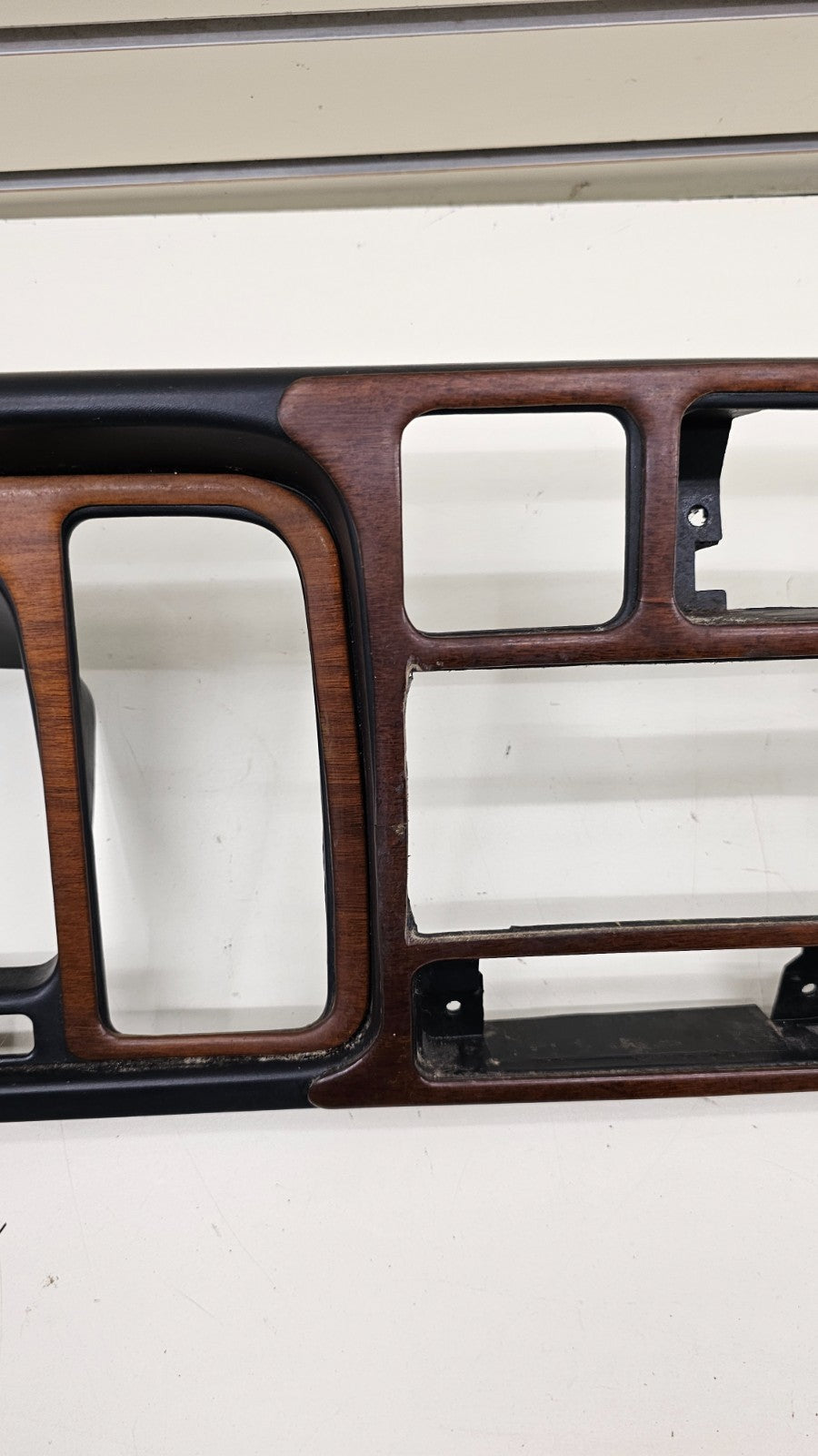 🔥94-97 Dodge Ram Dash Instrument Speedometer Cluster Bezel Panel Black/Wood